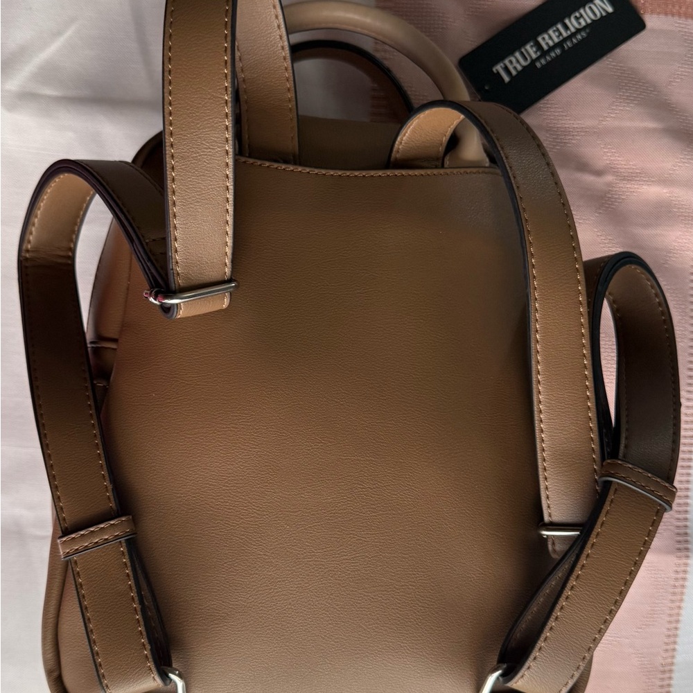 True Religion Tan Backpack with Studded Embellishments - Picture 4 of 10